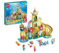 LEGO 43207 Disney Palacio Submarino de Ariel, Castillo de Princesas, Delfínes de Juguete y Muñeca La Sirenita, Regalos para Niñas y Niños de 6 Años