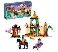 Lego Disney Princess Jasmine and Mulan Adventure 43208 Palace Set, Aladdin & Mulan, Juguete para Construir con Figuras de Caballo y Tigre, Regalos para niños, niñas y niños