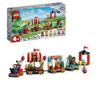 LEGO 43212 Disney Tren Homenaje a Disney, Juguete con Carrozas de Vaiana, Peter Pan y Toy Story, Figuras de Mickey y Minnie Mouse para Niños y Niñas de 4+ Años, Set del 100 Aniversario