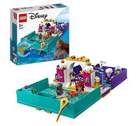 LEGO 43213 Disney Princess La Sirenita Libro de Cuentos Juguete construible, Micro Muñecos de Ariel, Eric, Úrsula y Sebastián, Parque infantil de la película de 2023 para niños y niñas de 5 años o más