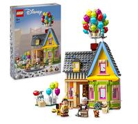 LEGO 43217 Disney y Pixar Casa de “Up”, Juguete con Globos, Mini Figuras de Carl, Russell y el Perrito Dug, Modelo Coleccionable, 100 Aniversario de Disney, Regalo de Película