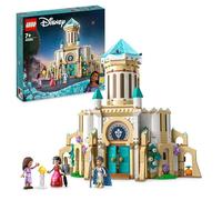 LEGO 43224 Disney Wish Castillo del Rey Magnifico, Juguete de la Película Wish con Mini Muñecas de ASHA, Dahlia y Rey Magnifico y Figura de Estrella, Niñas y Niños de 7+ Años