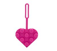 LEGO 53692 - Etiqueta de silicona con forma de corazón de 3 x 3, color rosa