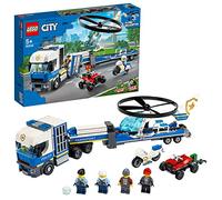 LEGO 60244 City Police Policía: Camión de Transporte del Helicóptero