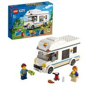 LEGO 60283 City Grandes Vehículos Autocaravana de Vacaciones, Set de Juego para Niños y Niñas +5 Años, con Minifiguras