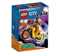LEGO 60297 City Stuntz Moto Acrobática: Demolición, Juguete con Moto con Rueda de Inercia y Mini Figura del Piloto para Niños +5 años