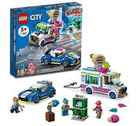 LEGO 60314 City Persecución Policial del Camión de los Helados, Juguete de Construcción con 2 Vehículos para Niños y Niñas de 5 Años o Más
