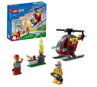 LEGO 60318 City Helicóptero de Bomberos, Juguete para Niños y Niñas Preescolares 4+ Años, con Mini Figura