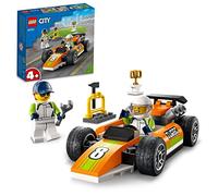 LEGO 60322 City Coche de Carreras de Juguete de Estilo F1 para Niños Preescolares +4 Años con Mini Figuras