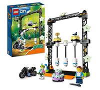 LEGO 60341 City Stuntz Desafío Acrobático: Derribo, Moto de Juguete para Niños de 5 Años, Brilla en la Oscuridad, Regalo Cumpleaños Infantiles