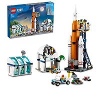 LEGO 60351 City Centro de Lanzamiento Espacial, Cohete de Juguete Inspirado en NASA, Juegos Espaciales para Niños, Set con Mini Figuras de Astronautas