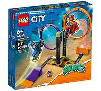 Lego 60360 city stuntz desafío acrobático: anillos giratorios, 1 o 2