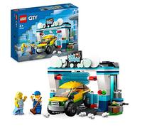 LEGO 60362 City Lavadero de Coches, Juguete para Niños y Niñas de 6 Años o Más, Set con Cepillos de Lavado Giratorios, Vehículo y 2 Minifiguras, Idea para Regalo Pequeño