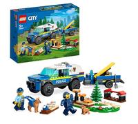 LEGO 60369 City Entrenamiento Móvil para Perros Policía, Animales de Juguete para Niños y Niñas de 5 Años o Más, Coche Todoterreno con Remolque, Circuito de Obstáculos