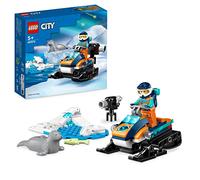 LEGO 60376 City Motonieve Explorador del Ártico, Juguete para Niños y Niñas a Partir de 5 Años, Vehículo Set de Construcción con Figuras de Focas y Una minifigura de Explorador, Idea de Regalo Pequeño