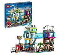 LEGO 60380 City Centro de la Ciudad, Kit de Construcción del Modelo con Habitaciones Modulares Combinables, Incluye Tiendas de Juguete, Barbería, Hotel y Discoteca en la Azotea con 14 Minifiguras