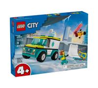 LEGO 60403 Ambulancia de Emergencias y Chico con Snowboard