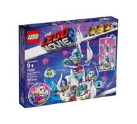 LEGO Movie - Palacio Espacial “No Tan Malvado” de la Reina Soyloque Set de construcción de Castillo Blanco Inspirado en la LEGO, Película, incluye Minifigura de Batman, Novedad 2019 (70838)