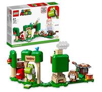 LEGO 71406 Super Mario Set de Expansión: Casa-Regalo de Yoshi, Juguete de Construcción para Combinar con Pack Inicial, Figura Yoshi y Monty Mole, Regalo Mario Bros