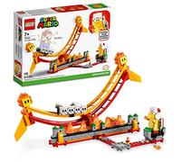 LEGO 71416 Super Mario Set de Expansión: Gran Ola de Lava, Hermano Fuego y 2 Gotas de Lava, Coleccionable Mario Bros, Juguete de Construcción, Combinar con Pack Inicial