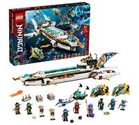 LEGO 71756 Ninjago Barco Asalto Hidro, Submarino Juguete Construir con Minifiguras Personajes Ninja la Serie Incluídos Kai y NYA, Ideas Regalos Niños y Niñas a Partir 9 Años