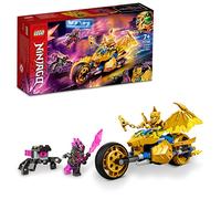 LEGO 71768 Ninjago Moto del Dragón Dorado de Jay, Juguete de Construcción Serie de TV Crystallized, Figura Dorada, Regalo para Niños de 7 Años o Más