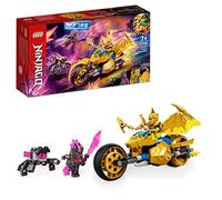 LEGO 71768 Ninjago Moto del Dragón Dorado de Jay, Juguete de Construcción Serie de TV Crystallized, Figura Dorada, Regalo para Niños de 7 Años o Más