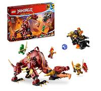 LEGO 71793 Ninjago Dragón de Lava Transformer Ola de Calor, Set de Juguete de la Serie de Televisión El Renacer de los Dragones con Figura de Criatura Mítica, con Las Minifiguras de Kai y Lloyd