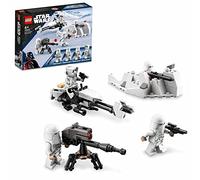 LEGO 75320 Star Wars Pack de Batalla: Soldados de Las Nieves, Incluye 4 Minifiguras, Armas y Moto de Juguete del Imperio Contraataca, Regalo para Niños y Niñas a Partir de 6 Años
