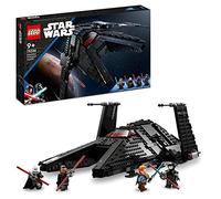 LEGO 75336 Star Wars Transporte Inquisitorial Scythe, Nave Estelar para Construir, Espadas Láser de Juguete, Mini Figuras Ben Kenobi y Gran Inquisidor