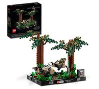 LEGO 75353 Star Wars Diorama: Duelo de Speeders en Endor, Maqueta con Mini Figur
