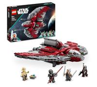 LEGO 75362 Star Wars Lanzadera Jedi T-6 de Ahsoka Tano Nave Estelar de Juguete con 4 Minifiguras de Personajes Incl. Sabine WREN y Marrok con Espadas Láser, Regalo para Niños y Niñas de 9 Años o Más