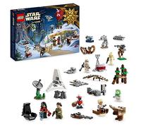 LEGO 75366 Star Wars Calendario de Adviento 2023 con 24 Regalos Que Incluyen 9 Personajes, 10 Vehículos de Juguete y 5 Mini-Maquetas Icónicas, Regalo de Cuenta Atrás de Navidad para Niños y Fans