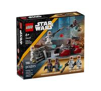 LEGO Star Wars 75449 Pack de Combate: Asedio de Mandalore - Figuras de Acción Inc. 2 Minifiguras de Mandalorianos y 2 Soldados Clon, Moto Speeder de Juguete y Blásters - Regalo para Niños de 6+ Años