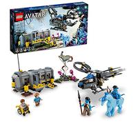 LEGO 75573 Avatar Montañas Flotantes: Sector 26 y Samson de la RDA, Helicóptero de Juguete para Construir, Direhorse Animales y 5 Mini Figuras, Idea de Regalo