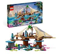 LEGO 75578 Avatar Hogar en el Arrecife de los Metkayina, Pueblo para Construir, Canoa de Juguete, Escenario Pandora, Película Avatar: The Way of Water