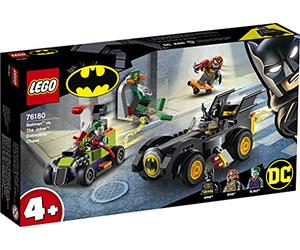 LEGO 76180 DC Batman: Batman vs. The Joker: Persecución en el Batmobile, Coches de Juguete para Niños de 4 Años o Más, Mini Figuras Joker y Batgirl