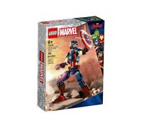 LEGO 76258 Marvel Figura de Construcción Capitán América, Set de Juguete con Escudo, Super Héroe Coleccionable, Regalo de Cumpleaños para Niños y Niñas