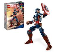 LEGO 76258 Marvel Figura de Construcción Capitán América, Set de Juguete con Escudo, Super Héroe Coleccionable, Regalo de Cumpleaños para Niños y Niñas