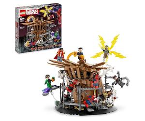 LEGO 76261 Marvel Batalla Final de Spider-Man, Recrea la Escena de No Way Home con 3 Minifiguras de Peter Parker, Duende Verde, Electro, Hombre de Arena, Ned, Dr Strange y MJ, Maqueta Coleccionable
