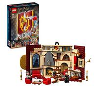 LEGO 76409 Harry Potter Estandarte de la Casa Gryffindor, Sala Común del Castillo de Hogwarts o Cuadro de Pared, Juguete de Viaje, Set Coleccionable