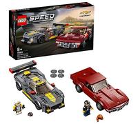 LEGO 76903 Speed Champions Deportivo Chevrolet Corvette C8.R y Chevrolet Corvette de 1969
