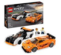 LEGO 76918 Speed Champions McLaren Solus GT & McLaren F1 LM, 2 Juguetes icónicos de Autos de Carreras para niños y niñas, Kit de construcción de Modelo Hypercar, Juego Coleccionable 2023