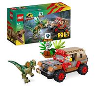 LEGO 76958 Jurassic Park Emboscada al Dilofosaurio, Juguete de Construcción para Niños y Niñas a Partir de 6 años, con una Figura de Dinosaurio y un Coche Jeep, Set de Colección del 30 Aniversario