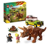 LEGO 76959 Jurassic Park Investigación del Triceratops, Juguete para Niños y Niñas a Partir de 8 años con Coche Ford Explorer y Figura de Dinosaurio, Colección 30 Aniversario