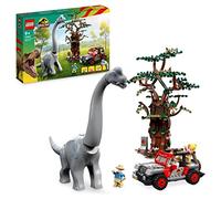 LEGO 76960 Jurassic Park Descubrimiento del Braquiosaurio, Set de Dinosaurio de Juguete con Figuras, Árbol y un Coche para Construir Jeep, Regalo para Niños y Niñas, Colección 30 Aniversario