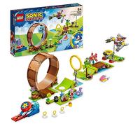 LEGO Sonic The Hedgehog - Juego de juguetes de construcción de desafío Green Hill Zone Loop de Sonic con 9 personajes de Sonic y amigos, regalo divertido para jugadores de 8 años y fanáticos jóvenes,