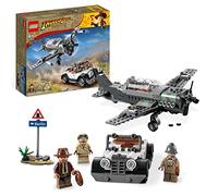 LEGO Set 77012 Indiana Jones Persecución del Caza – Avión y coche vintage, 3 mini figuras