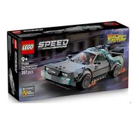 LEGO Speed Champions Máquina del Tiempo de Regreso al Futuro - Maqueta de Coche de Juguete con Minifiguras de Marty McFly y Doc Brown - Regalo para Niños y Niñas de 9+ Años y Fans de la Película 77256