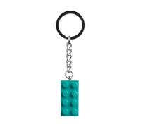 LEGO 854303 Llavero Ladrillo 2x4 Azul-Verde Brillante Oficial Colección